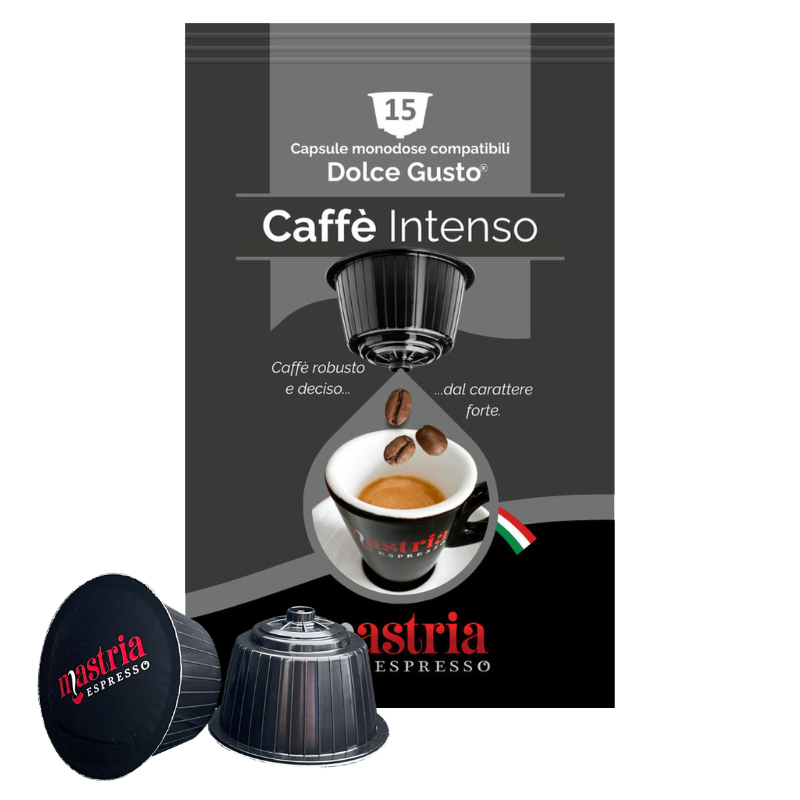 Confezione 15 capsule Mastria Espresso Gusto Intenso compatibili Dolce Gusto
