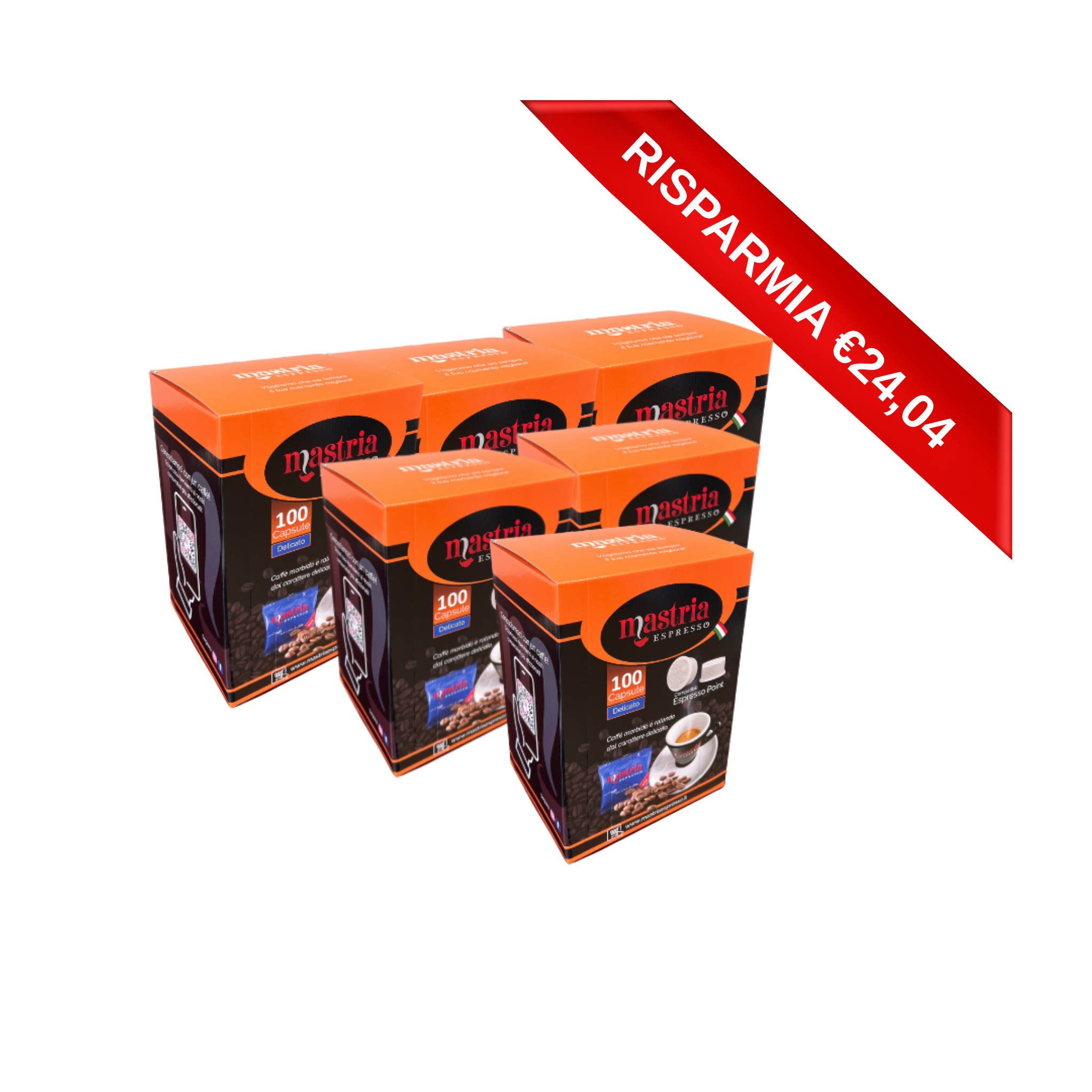 600 Capsule Compatibili ESPRESSO POINT - Gusto DELICATO