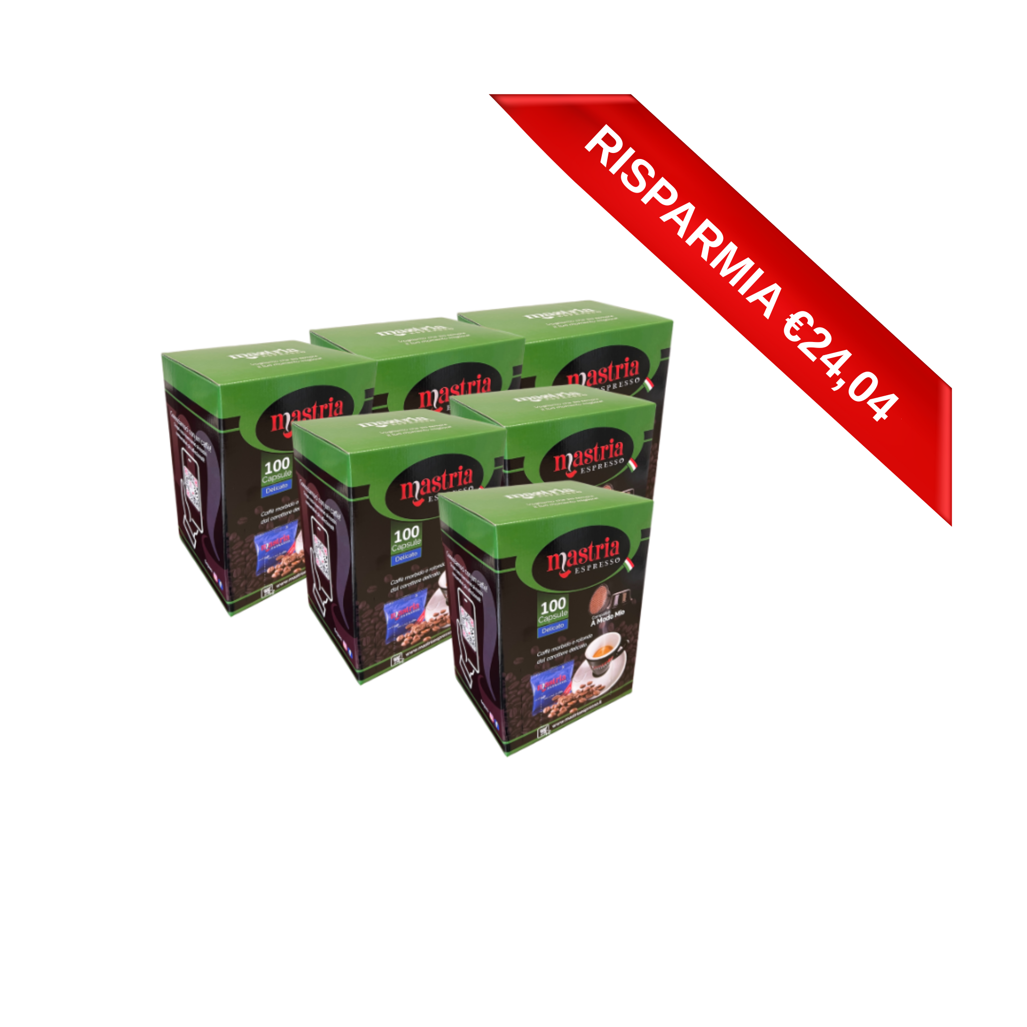 600 Capsule compatibili - A MODO MIO - Gusto DELICATO