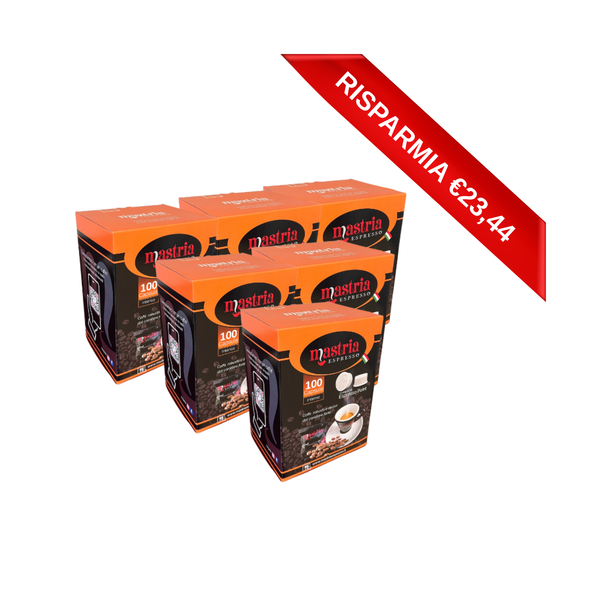 600 Capsule Compatibili ESPRESSO POINT - Gusto INTENSO