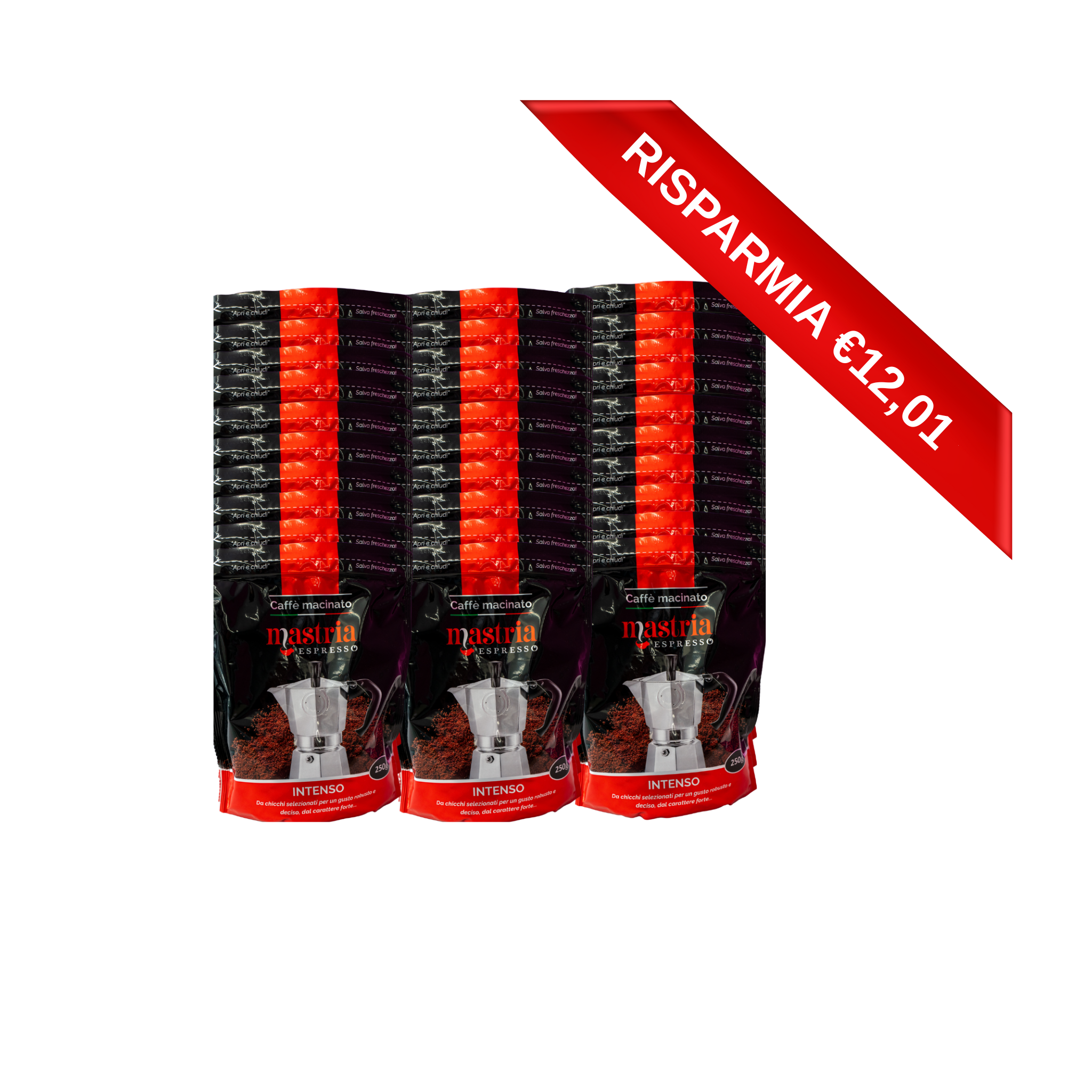Caffè MACINATO - Gusto INTENSO - 30 Confezioni da 250g