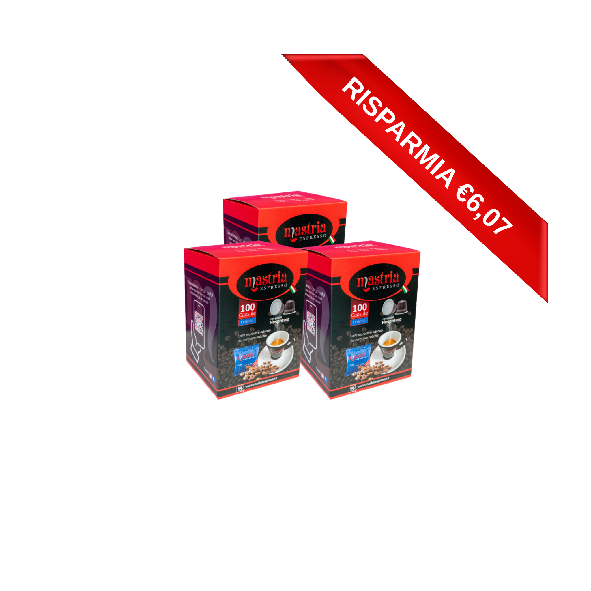 300 Capsule Compatibili NESPRESSO: gusto DELICATO