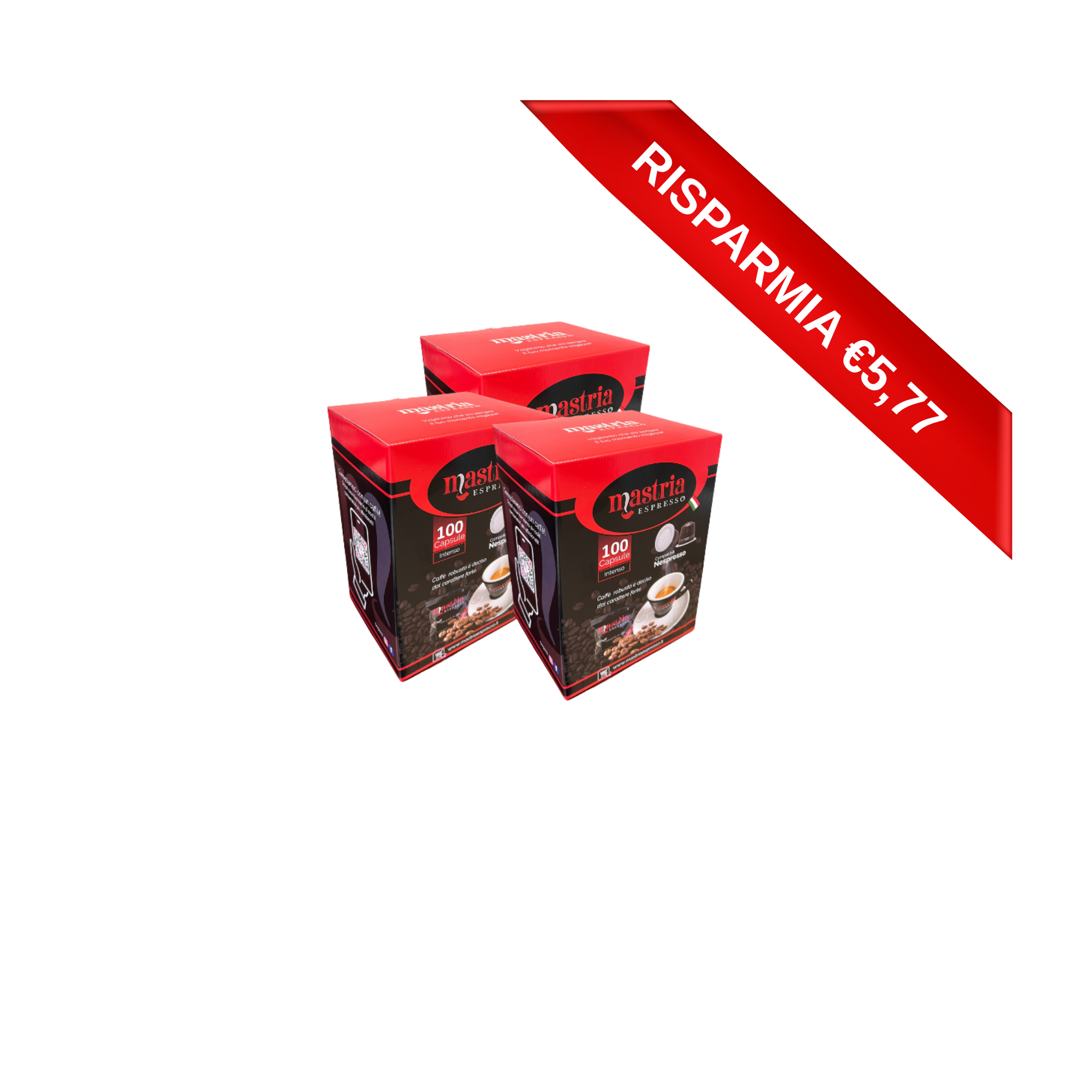 300 Capsule compatibili NESPRESSO - Gusto INTENSO