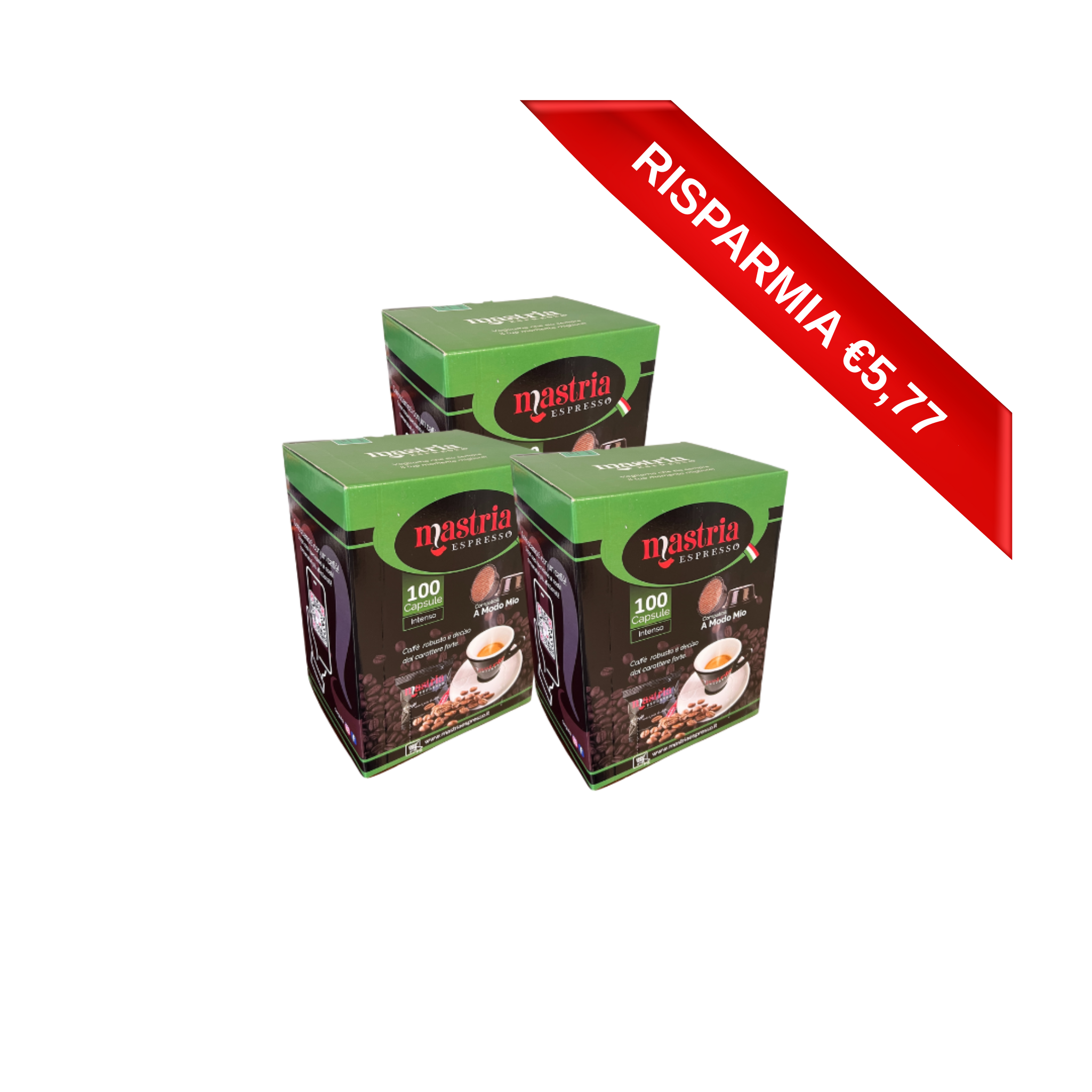 300 Capsule compatibili - A MODO MIO - Gusto INTENSO