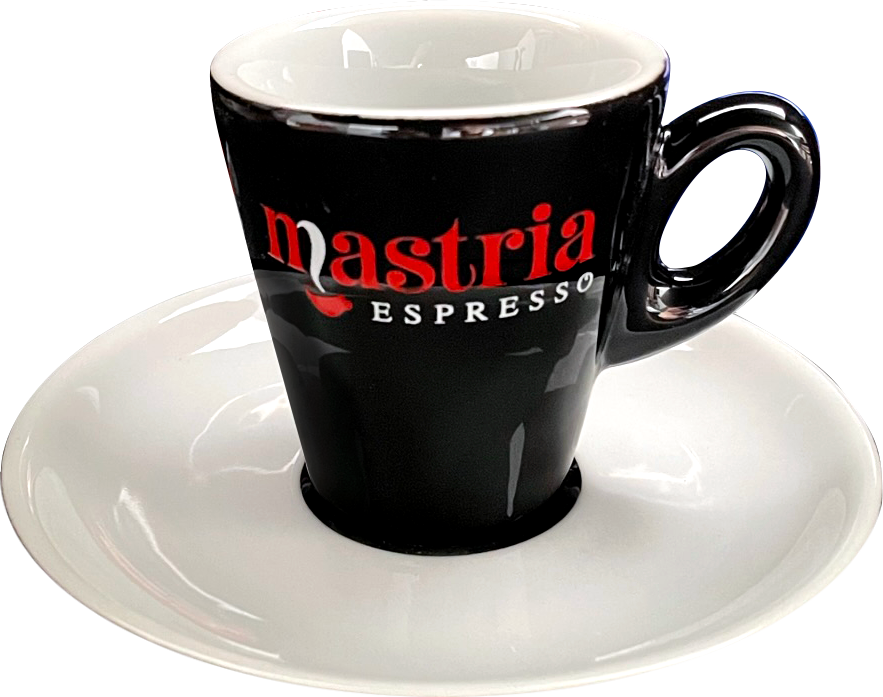 Set completo 6 tazzine con piattino - Linea Bar "Mastria Espresso"